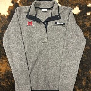 Gray Miami University Button Up